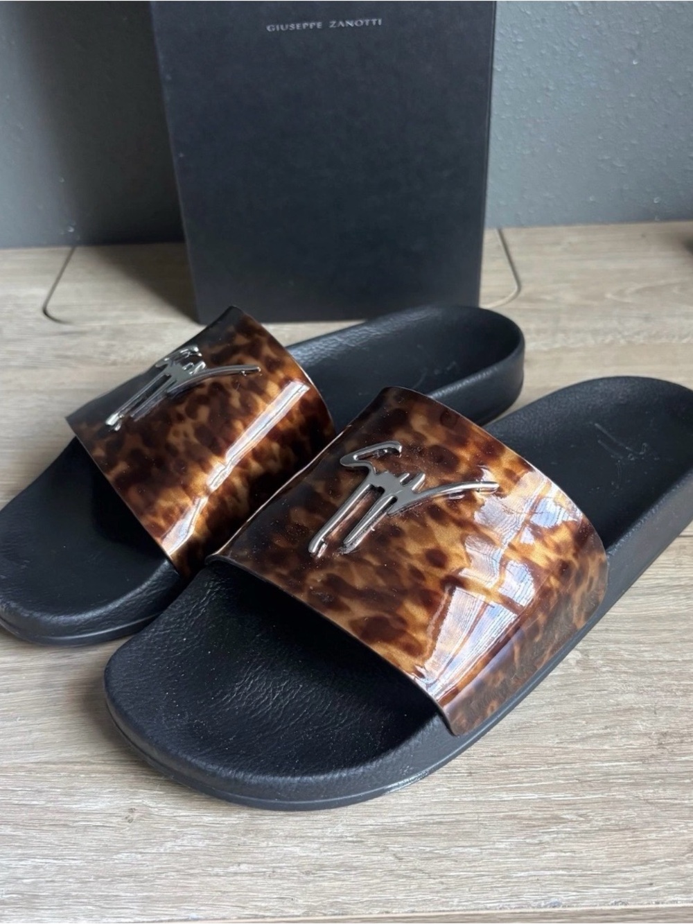 Mens Guiseppe Zanotti Slides Sz 45